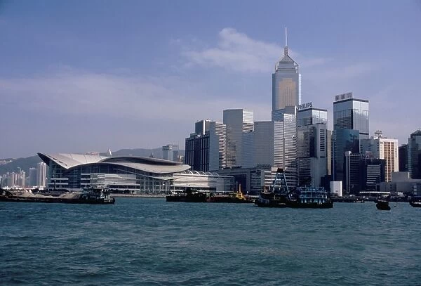 HK Convention and Exhibition Center, Victoria Harbour, Hong Kong, China, Asia