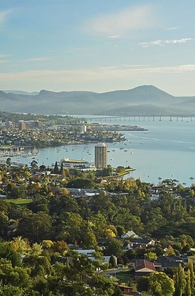 Hobart and the River Derwent, Tasmania, Australia, Pacific