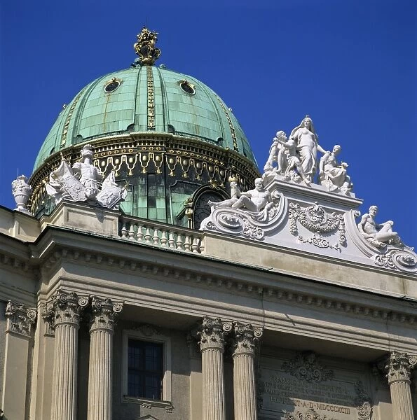 Hofburg dome, UNESCO World Heritage Site, Vienna, Austria, Europe