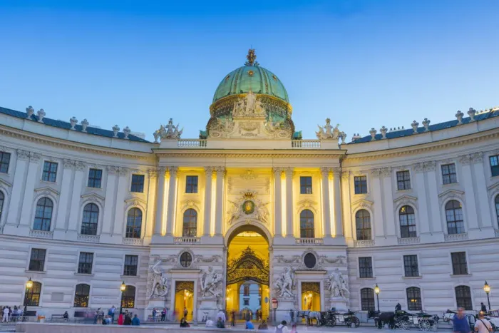 Framed Print : Hofburg Palace at dusk, Vienna, Austria, Europe Framed Print : Hofburg Palace at dusk, Vienna, Austria, Europe