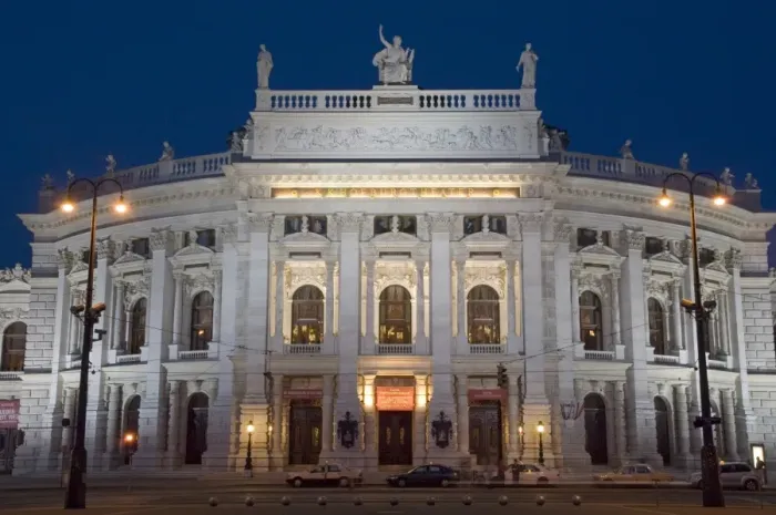 Framed Print : Hofburgtheatre at night, Vienna, Austria, Europe Framed Print : Hofburgtheatre at night, Vienna, Austria, Europe