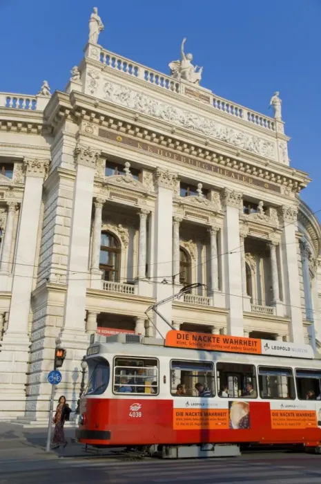 Framed Print : Hofburgtheatre with tram, Vienna, Austria, Europe Framed Print : Hofburgtheatre with tram, Vienna, Austria, Europe