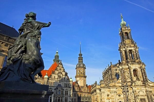 Hofkirche, Dresden, Saxony, Germany, Europe