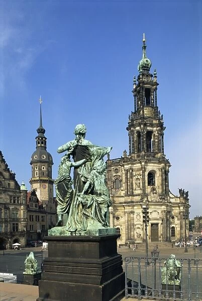 Hofkirche, Dresden, Saxony, Germany, Europe