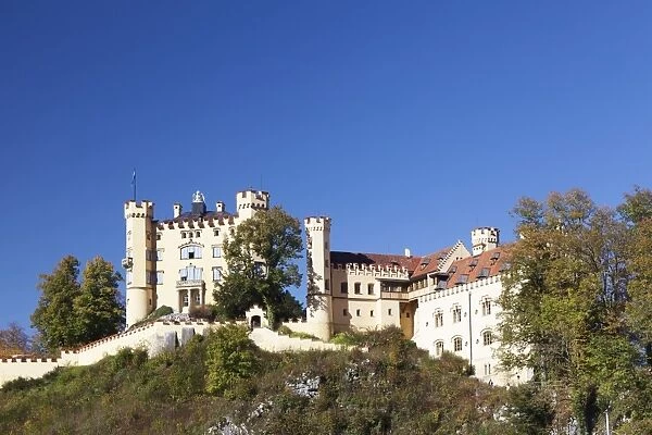 Hohenschwangau Castle, Hohenschwangau, Fussen, Ostallgau, Allgau, Bavaria, Germany, Europe