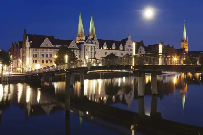 Framed Print : Holstenhafen on the River Untertrave, Lubeck, Schleswig Holstein, Germany, Europe Framed Print : Holstenhafen on the River Untertrave, Lubeck, Schleswig Holstein, Germany, Europe