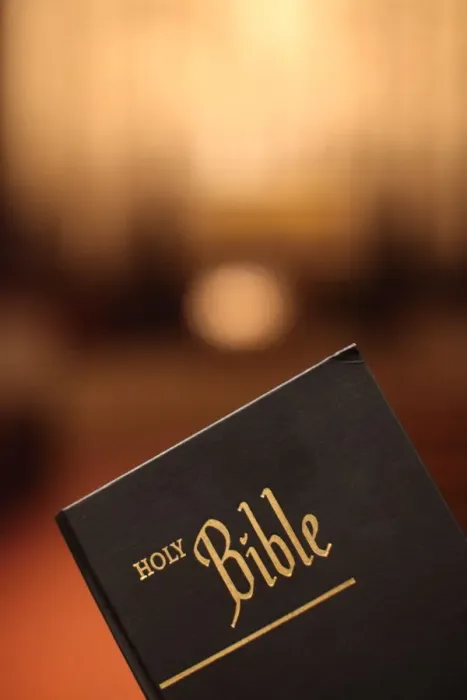 Framed Print : Holy Bible, St. Thomas Church, New York, United States of America, North America Framed Print : Holy Bible, St. Thomas Church, New York, United States of America, North America