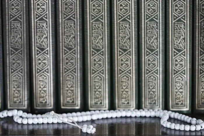 Framed Print : Holy books of Quran and Islamic prayer beads (misbaha), Putra Mosque (Masjid Putra) Framed Print : Holy books of Quran and Islamic prayer beads (misbaha), Putra Mosque (Masjid Putra)