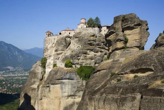 Framed Print : Holy Monastery of Varlaam, Meteora, UNESCO World Heritage Site, Thessaly, Greece, Europe