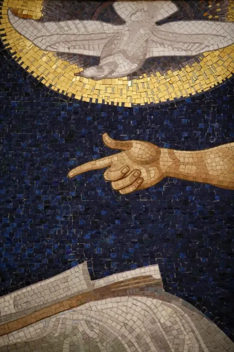 Framed Print : Holy Spirit mosaic, Vienna, Austria, Europe Framed Print : Holy Spirit mosaic, Vienna, Austria, Europe