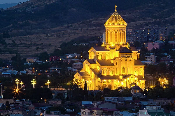 Holy Trinity Cathedral, Tbilisi, Georgia, Central Asia, Asia