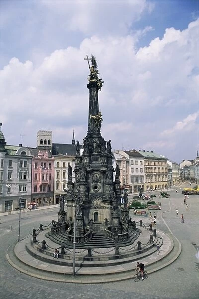 Holy Trinity Column, UNESCO World Heritage Site, main square, Olomouc, North Moravia