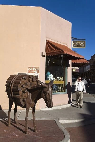 Homage To The Burro sculpture by Charles Southard, Burro Alley, City of Santa Fe