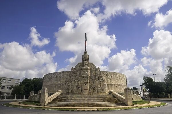 Homeland Monument by sculptor Romulo Rozo on the Paseo de Montejo in Merida, Yucatan