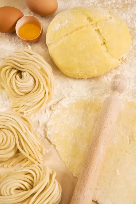 Framed Print : Homemade spaghetti, an Italian speciality known as lombrichelli in Latium Framed Print : Homemade spaghetti, an Italian speciality known as lombrichelli in Latium