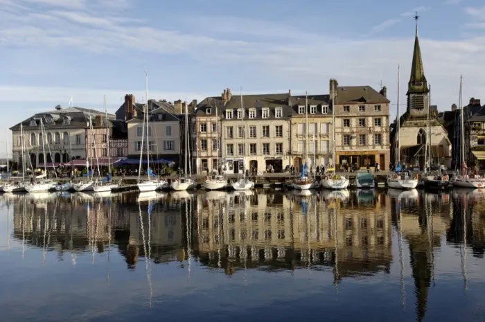 Framed Print : Honfleur Harbour, Calvados region, Normandy, France, Europe Framed Print : Honfleur Harbour, Calvados region, Normandy, France, Europe