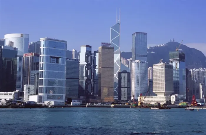 Framed Print : Hong Kong Island skyline from Victoria Harbour, Hong Kong, China, Asia Framed Print : Hong Kong Island skyline from Victoria Harbour, Hong Kong, China, Asia