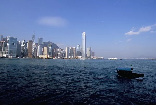 Hong Kong skyline and Victoria Harbour, Hong Kong, China, Asia