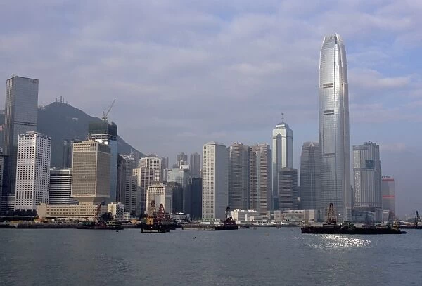 Hong Kong skyline and Victoria Harbour, Hong Kong, China, Asia