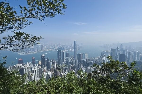 Hong Kong skyline from Victoria Peak, Hong Kong, China, Asia