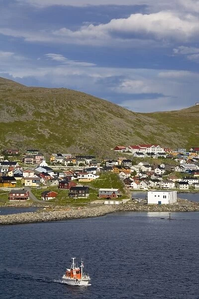 Honningsvag Port, Mageroya Island, Finnmark Region, Arctic Ocean, Norway