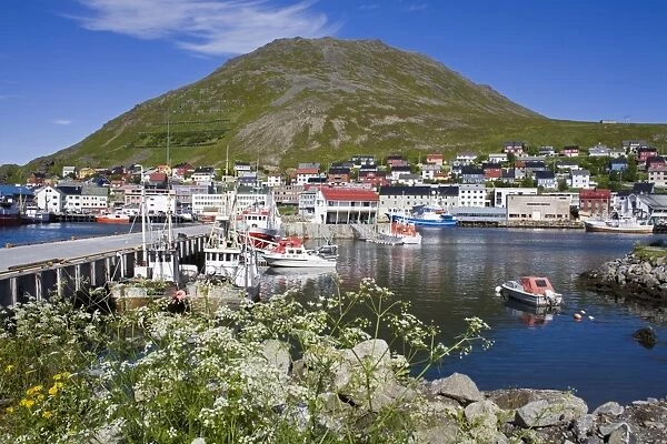 Honningsvag Port, Mageroya Island, Finnmark Region, Arctic Ocean, Norway
