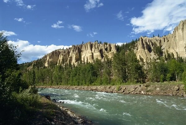 Hoodoos in the Rocky Mountains, Canada, North America