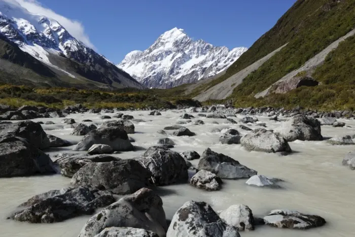 Framed Print : Hooker Valley and river with Mount Cook, Mount Cook National Park, UNESCO World Heritage Site, Canterbury region, South Island, New Zealand, Pacific Framed Print : Hooker Valley and river with Mount Cook, Mount Cook National Park, UNESCO World Heritage Site, Canterbury region, South Island, New Zealand, Pacific