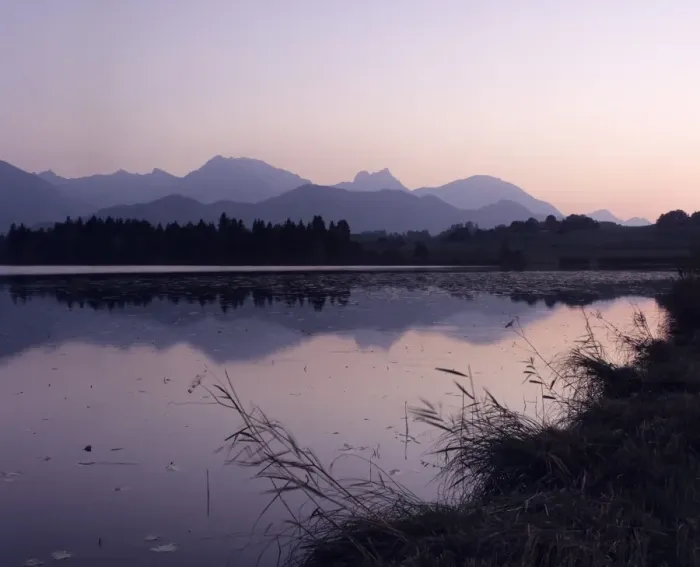Framed Print : Hopfensee Lake at sunrise, near Fussen, Allgau, Bavaria, Germany, Europe Framed Print : Hopfensee Lake at sunrise, near Fussen, Allgau, Bavaria, Germany, Europe