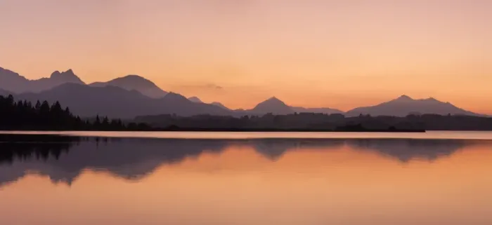 Framed Print : Hopfensee Lake at sunset, near Fussen, Allgau, Allgau Alps, Bavaria, Germany, Europe Framed Print : Hopfensee Lake at sunset, near Fussen, Allgau, Allgau Alps, Bavaria, Germany, Europe