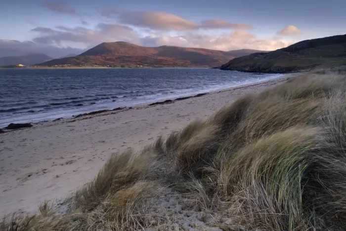 Framed Print : Horgabost Beach Marram Grass Dunes and Beinn Dhubh, Horgabost, Isle of Harris Framed Print : Horgabost Beach Marram Grass Dunes and Beinn Dhubh, Horgabost, Isle of Harris