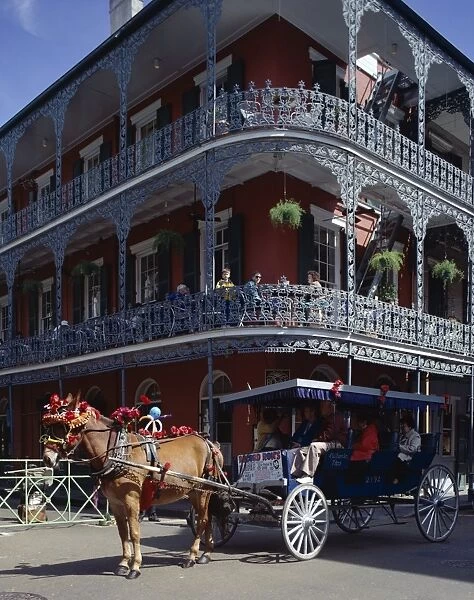 Horse and carriage in the French Quarter