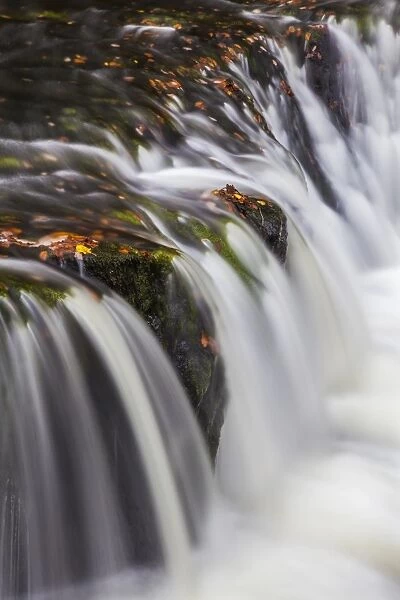 Horseshoe Falls, near Pontneddfechan, Brecon Beacons National Park, Powys, Wales, United Kingdom, Europe