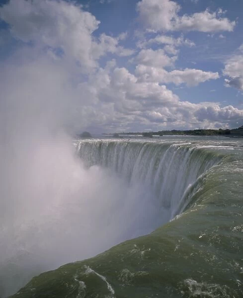 Horseshoe Falls from Table Rock, Niagara Falls, Niagara, Ontario, Canada, North America