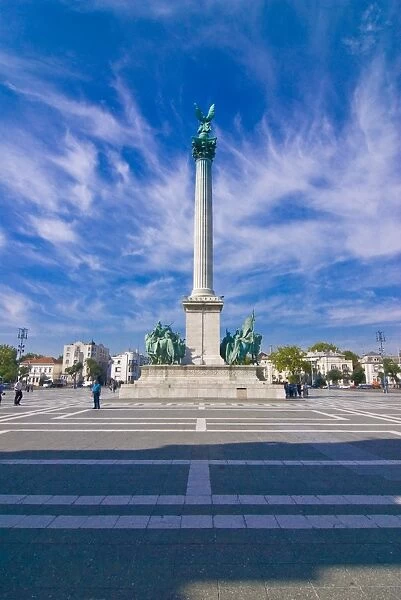 Hosok tere (Heroes Square), Budapest, Hungary, Europe