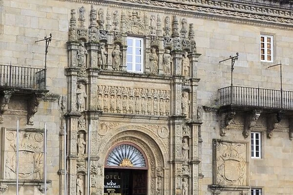 Hostal dos Reis Catolicos in Old Town, Santiago de Compostela, UNESCO World Heritage Site, Galicia, Spain, Europe