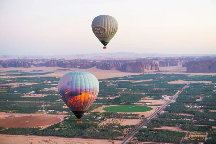 Framed Print : Hot air balloon flight over Hegra site and around with Hero Balloon Flights Saudi Operator, AlUla, Medina Province, Saudi Arabia Framed Print : Hot air balloon flight over Hegra site and around with Hero Balloon Flights Saudi Operator, AlUla, Medina Province, Saudi Arabia