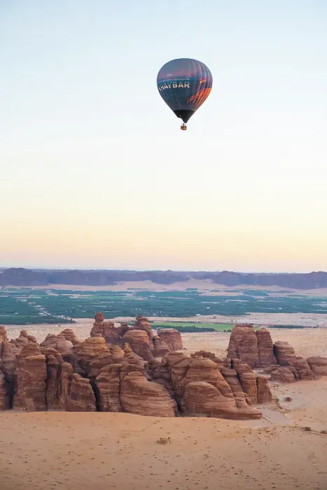 Framed Print : Hot air balloon flight over Hegra site and around with Hero Balloon Flights Saudi Operator, AlUla, Medina Province, Saudi Arabia Framed Print : Hot air balloon flight over Hegra site and around with Hero Balloon Flights Saudi Operator, AlUla, Medina Province, Saudi Arabia