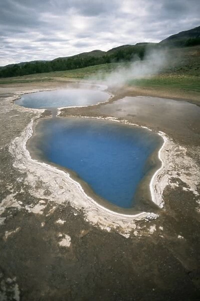 Hot water pools in this area of geothermal activity