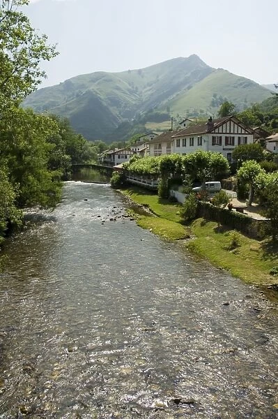 Hotel Arce on the River Nive, St. Etienne de Baigorry, Basque country, Pyrenees-Atlantiques