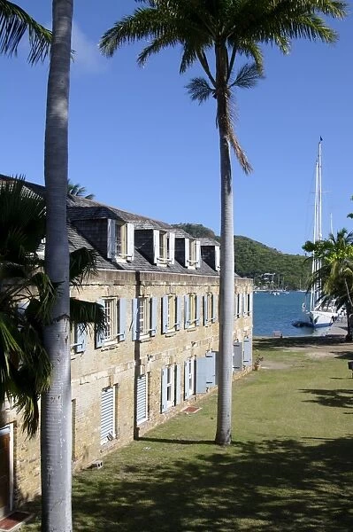 Hotel at Nelsons Dockyard, Antigua, Leeward Islands, West Indies, Caribbean, Central America