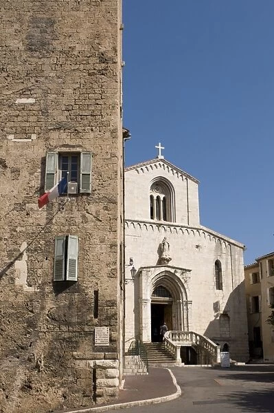 Hotel de Ville tower and Notre-Dame-du-Puy Cathedral, Grasse, Alpes-Maritimes