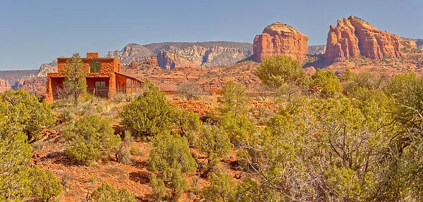House of Apache Fires in Red Rock State Park with Cathedral Rock in the background