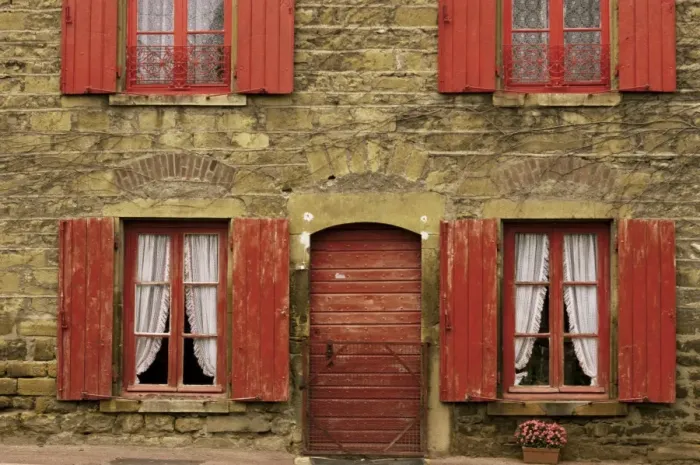 Framed Print : Detail of house, Beaujolais region, Rhone Alpes, France, Europe Framed Print : Detail of house, Beaujolais region, Rhone Alpes, France, Europe