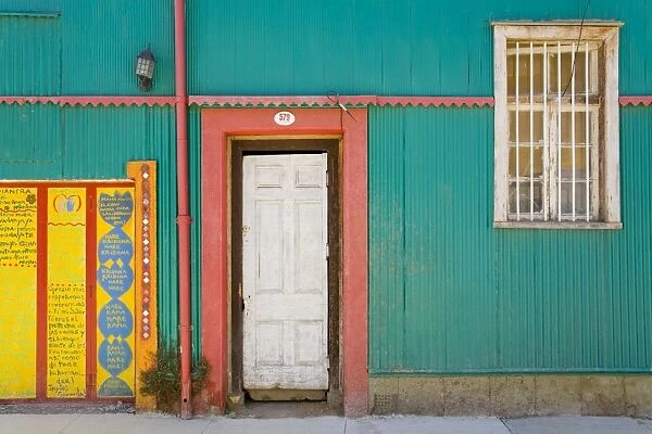 House in Cerro Concepcion, UNESCO World Heritage Site, Valparaiso, Chile, South America