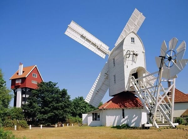 House in the Clouds and Windmill, Thorpeness, Suffolk, England