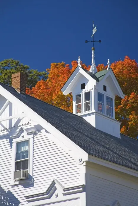 Framed Print : House detail in Meredith, New Hampshire, New England, United States of America