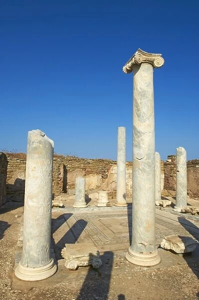House of the Sacred Lake, Delos, UNESCO World Heritage Site, Cyclades Islands