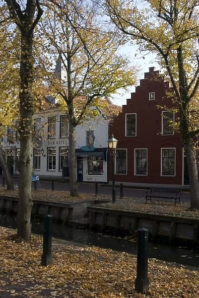 Houses along the canal, Edam, Netherlands, Europe