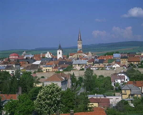 Houses and churches on the skyline of the town of Levoca